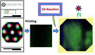 Graphical abstract: Fluorescence imaging technology (FI) for high-throughput screening of selenide-modified nano-TiO2 catalysts