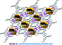 Graphical abstract: Isomorphous three-component crystals (pseudopolymorphs of binary cocrystals) based on lattice inclusion of guests with a sterically-rigidified tetraarylpyrene host