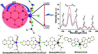 Graphical abstract: Photosensitized samarium(iii) and erbium(iii) complexes of planar N,N-donor heterocyclic bases: crystal structures and evaluation of biological activity