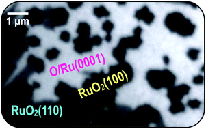 Graphical abstract: Role of RuO2(100) in surface oxidation and CO oxidation catalysis on Ru(0001)