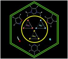 Graphical abstract: σ-Aromatic cyclic M3+ (M = Cu, Ag, Au) clusters and their complexation with dimethyl imidazol-2-ylidene, pyridine, isoxazole, furan, noble gases and carbon monoxide