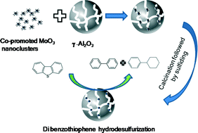 Graphical abstract: Co-promoted MoO3 nanoclusters for hydrodesulfurization