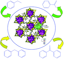 Graphical abstract: Employing a new 12-connected topological open-framework copper borovanadate as an effective heterogeneous catalyst for oxidation of benzyl-alkanes