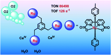 Graphical abstract: A trinuclear ruthenium complex as a highly efficient molecular catalyst for water oxidation
