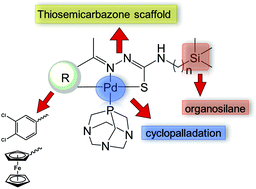 Graphical abstract: Cyclopalladated organosilane–tethered thiosemicarbazones: novel strategies for improving antiplasmodial activity