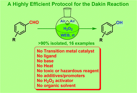 Graphical abstract: H2O2 in WEB: a highly efficient catalyst system for the Dakin reaction