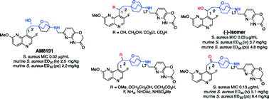 Graphical abstract: C1–C2-linker substituted 1,5-naphthyridine analogues of oxabicyclooctane-linked NBTIs as broad-spectrum antibacterial agents (part 7)
