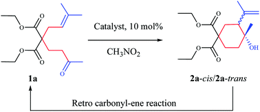 Graphical abstract: Catalytic intramolecular carbonyl–ene reaction with ketones: evidence for a retro–ene process