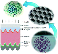 Graphical abstract: Broadband light trapping based on periodically textured ZnO thin films