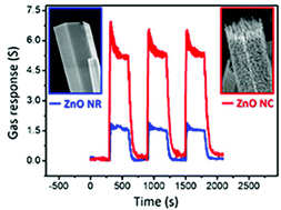Graphical abstract: Single ZnO nanocactus gas sensor formed by etching of ZnO nanorod
