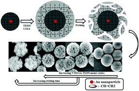 Graphical abstract: Facile large-scale synthesis of brain-like mesoporous silica nanocomposites via a selective etching process