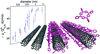 Graphical abstract: Diameter-selective non-covalent functionalization of carbon nanotubes with porphyrin monomers