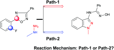 Graphical abstract: Mechanistic insights into the ANRORC-like rearrangement between methylhydrazine and 1,2,4-oxadiazole derivatives
