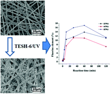 Graphical abstract: Synthesis of polyurethane containing carbon–carbon double bonds to prepare functionalizable ultrafine fibers via electrospinning