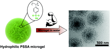 Graphical abstract: Strong anionic polyelectrolyte microgels