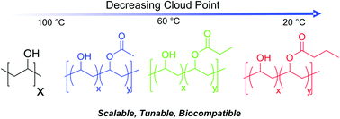 Graphical abstract: Thermoresponsive, well-defined, poly(vinyl alcohol) co-polymers