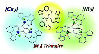 Graphical abstract: Planar copper and nickel triangles with a guanidine-derived ligand