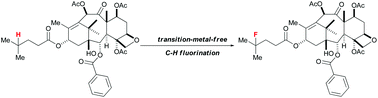 Graphical abstract: Transition-metal free oxidative aliphatic C–H fluorination
