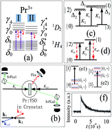 Graphical abstract: Multi-dressing time delayed fourth- and sixth-order fluorescence processes in Pr3+:YSO