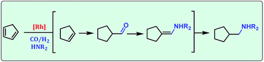 Graphical abstract: Rhodium-catalyzed hydroaminomethylation of cyclopentadiene