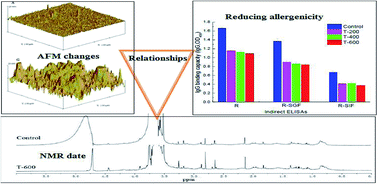 Graphical abstract: AFM and NMR imaging of squid tropomyosin Tod p1 subjected to high hydrostatic pressure: evidence for relationships among topography, characteristic domain and allergenicity