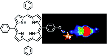 Graphical abstract: Synthesis of a new 18F labeled porphyrin for potential application in positron emission tomography. In vivo imaging and cellular uptake