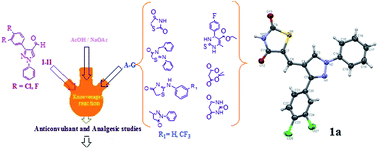 Graphical abstract: Design, synthesis, anticonvulsant and analgesic studies of new pyrazole analogues: a Knoevenagel reaction approach