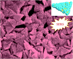 Graphical abstract: Close-packed assemblies of discrete tiny silver nanoparticles on triangular gold nanoplates as a high performance SERS probe