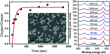 Graphical abstract: Oxidation behaviour of copper nanofractals produced by soft-landing of size-selected nanoclusters
