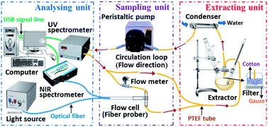 Graphical abstract: On-line UV-NIR spectroscopy as a process analytical technology (PAT) tool for on-line and real-time monitoring of the extraction process of Coptis Rhizome