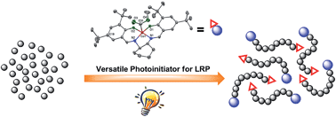 Graphical abstract: A well-defined, versatile photoinitiator (salen)Co–CO2CH3 for visible light-initiated living/controlled radical polymerization