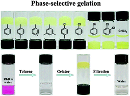 Graphical abstract: An efficient phase-selective gelator for aromatic solvents recovery based on a cyanostilbene amide derivative