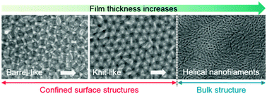 Graphical abstract: Nucleation and growth of a helical nanofilament (B4) liquid-crystal phase confined in nanobowls