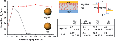 Graphical abstract: Exceptional stability of Mg-implemented PbS quantum dot solar cells realized by galvanic corrosion protection
