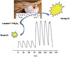 Graphical abstract: A novel method for the determination of fluorescent whitening agent CBS in flour using flow-injection chemiluminescence based on a luminol–urea peroxide system