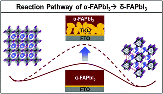 Graphical abstract: Observation of phase-retention behavior of the HC(NH2)2PbI3 black perovskite polymorph upon mesoporous TiO2 scaffolds