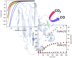 Graphical abstract: An internal electron reservoir enhances catalytic CO2 reduction by a semisynthetic enzyme