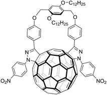 Graphical abstract: Regioselective preparation of a bis-pyrazolinofullerene by a macrocyclization reaction