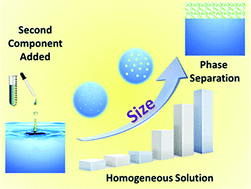 Graphical abstract: Formation of large nanodomains in liquid solutions near the phase boundary