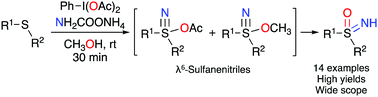Graphical abstract: Mechanistic investigation of the NH-sulfoximination of sulfide. Evidence for λ6-sulfanenitrile intermediates
