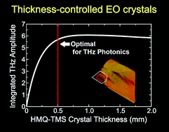 Graphical abstract: Electro-optic crystals grown in confined geometry with optimal crystal characteristics for THz photonic applications