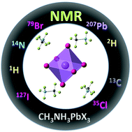 Graphical abstract: Multinuclear NMR as a tool for studying local order and dynamics in CH3NH3PbX3 (X = Cl, Br, I) hybrid perovskites