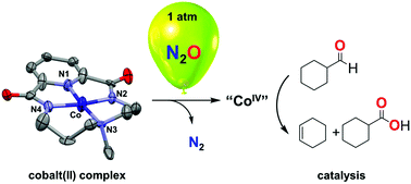 Graphical abstract: Nitrous oxide activation by a cobalt(ii) complex for aldehyde oxidation under mild conditions