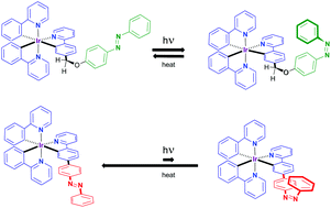 Graphical abstract: Photoswitchable azobenzene-appended iridium(iii) complexes