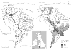 Graphical abstract: Orthophosphate-P in the nutrient impacted River Taw and its catchment (SW England) between 1990 and 2013