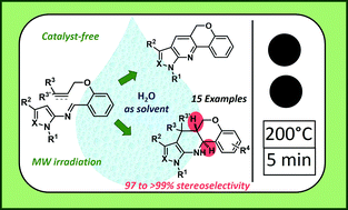 Graphical abstract: Highly stereoselective and catalyst-free synthesis of annulated tetrahydropyridines by intramolecular imino-Diels–Alder reaction under microwave irradiation in water