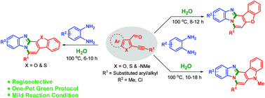 Graphical abstract: Metal-free regioselective tandem synthesis of diversely substituted benzimidazo-fused polyheterocycles in aqueous medium