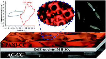Graphical abstract: An all-solid-state asymmetric device based on a polyaniline hydrogel for a high energy flexible supercapacitor