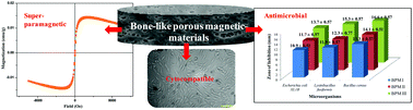 Graphical abstract: Fabrication of porous magnetic nanocomposites for bone tissue engineering