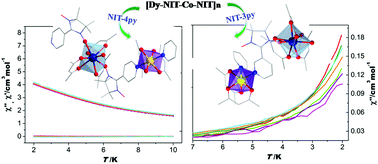 Graphical abstract: LnIII–CoII heterometallic chains based on pyridine substituted nitronyl nitroxides